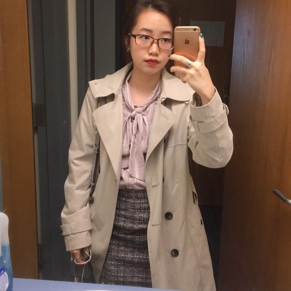 ‫Zip Back Tweed Skirt (w/ pockets) - Picture 7 of 8